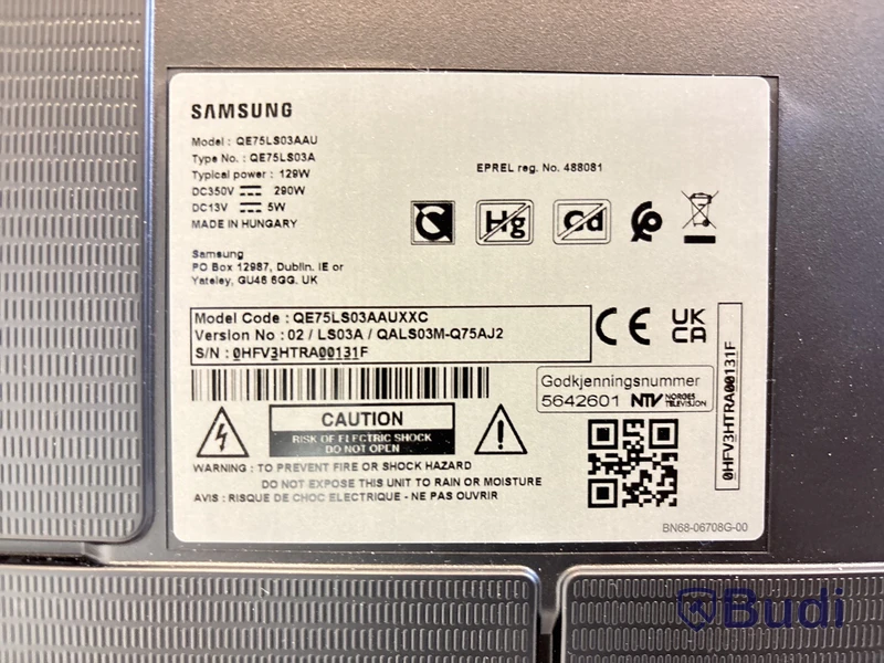 TV Samsung, The Frame 75 tum QE75LS03AAU