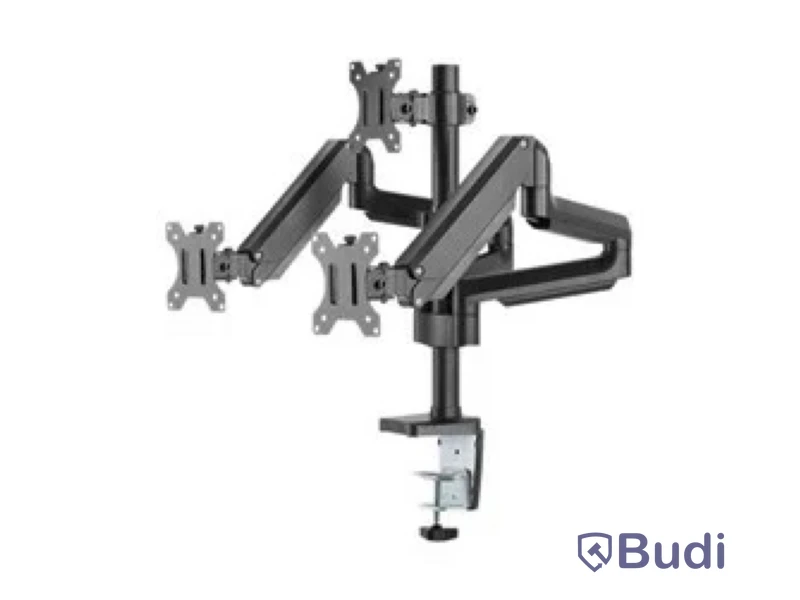 Skärmfäste Deltaco Office, Triple Desk Mount Arm-0352