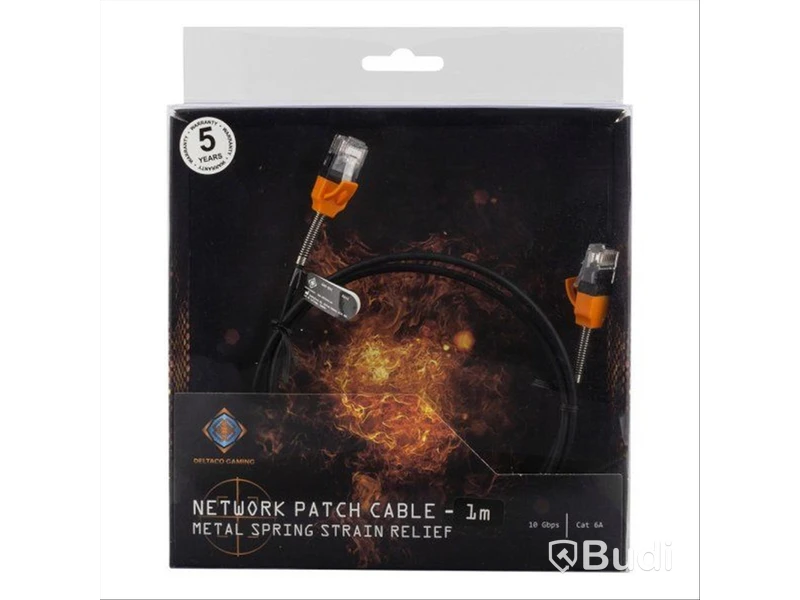 8 st. Nätverkskabel Deltaco Gaming (Svart)