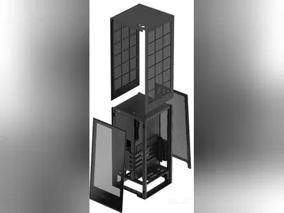 Datorchassi NZXT H1 svart