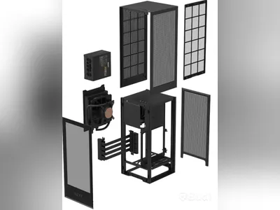 Datorchassi NZXT H1 svart