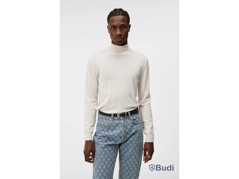 Turtleneck i Merino ull J.Lindeberg, beige, stl. XL