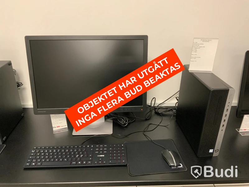 Stationär dator HP EliteDesk 800 G3 inkl. skärm
