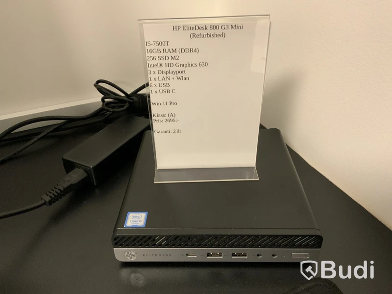 Stationär dator HP EliteDesk 800 G3 Mini