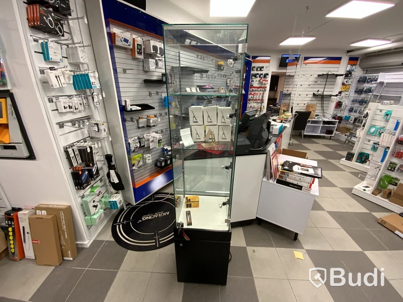 Displayställ i glas