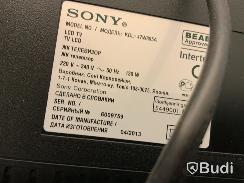 TV Sony 47W805A 47 tum