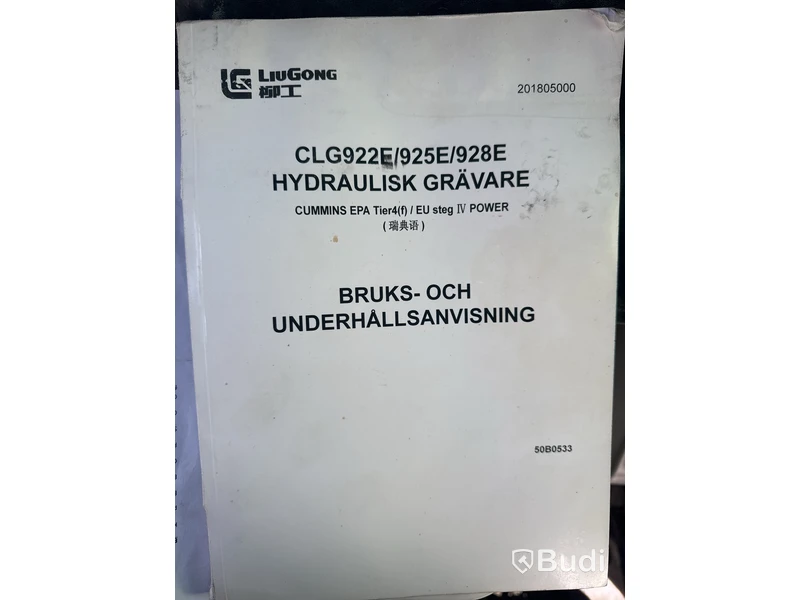 Bandgrävmaskin LiuGong CLG922E -2018 (6098H)