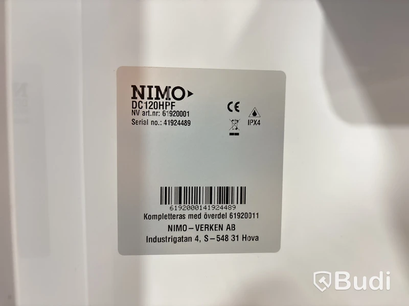 Torkskåp Nimo DC120HPF, vit