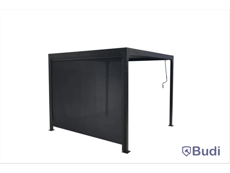 Sidovägg till pergola Sunfun, Alfaro 3x3m, svart