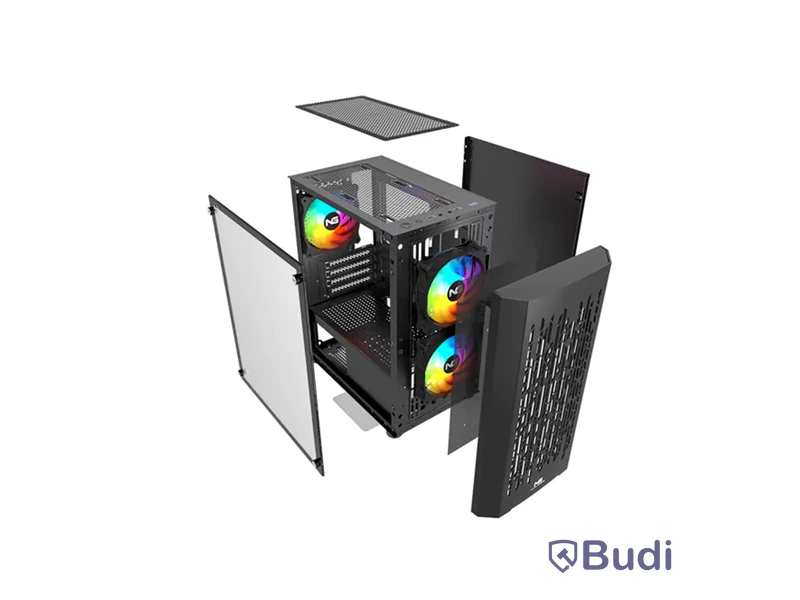 Datorchassi Nordic Gaming Fenris RGB Mini Tower Micro-ATX