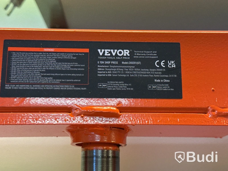 Verkstadspress Vevor 6 Ton