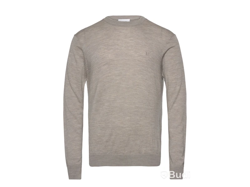 Stickad tröja Les Deux, Greyson merinoull, sand/beige, stl. XXL