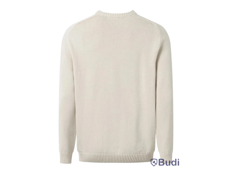 Tröja Cotton Apparel Knowledge, crewneck, kräm/off white, stl. XXL