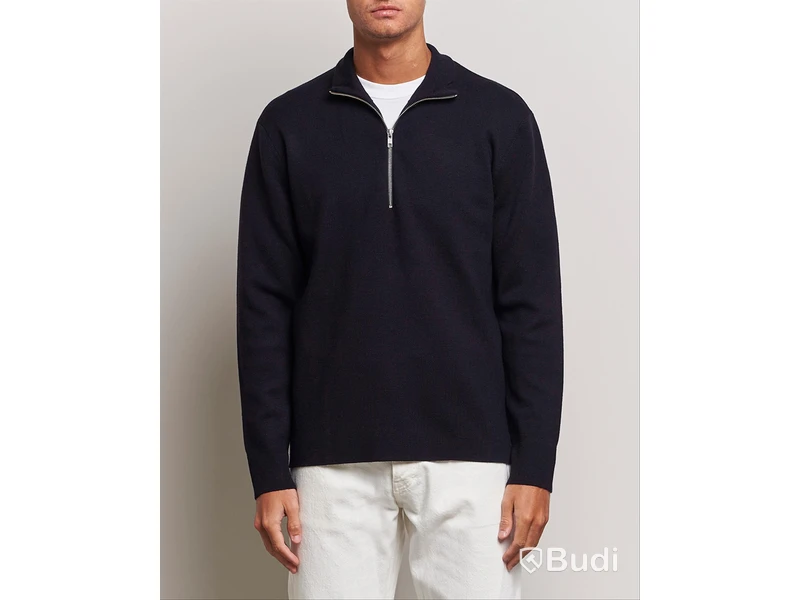 Tröja Harald Half zip 6530 NN.07, deep navy, stl. XXL