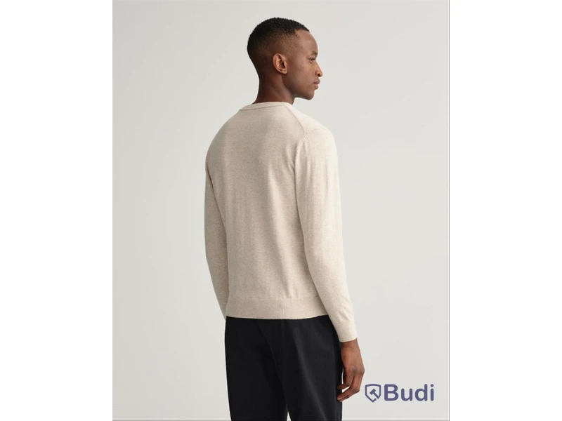 Tröja Apperal Classic Cotton c-neck Gant, ljus beige, stl. XXL