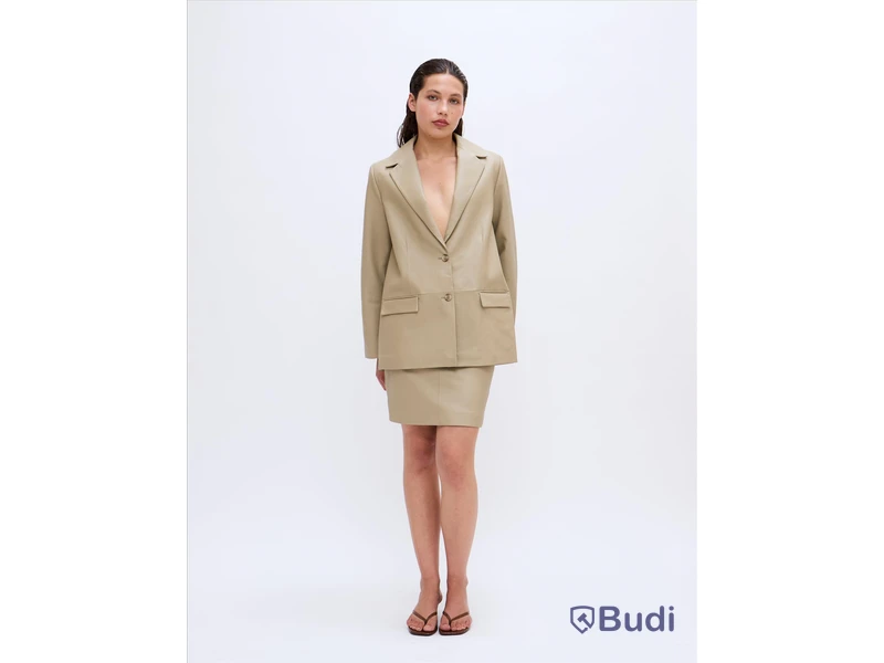 Blazer Harrum Fine leather 2NDDAY, twill/ljus grön, stl. 36