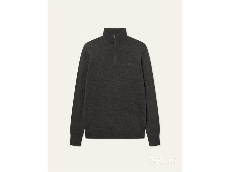Tröja Greyson half-zip Merino Knit LES DEUX, kaffe brun, stl. XXL