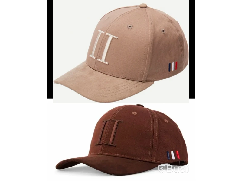 2 st. Keps Baseball Cap Suede Les Duex ivory/beige/brun, stl. one size