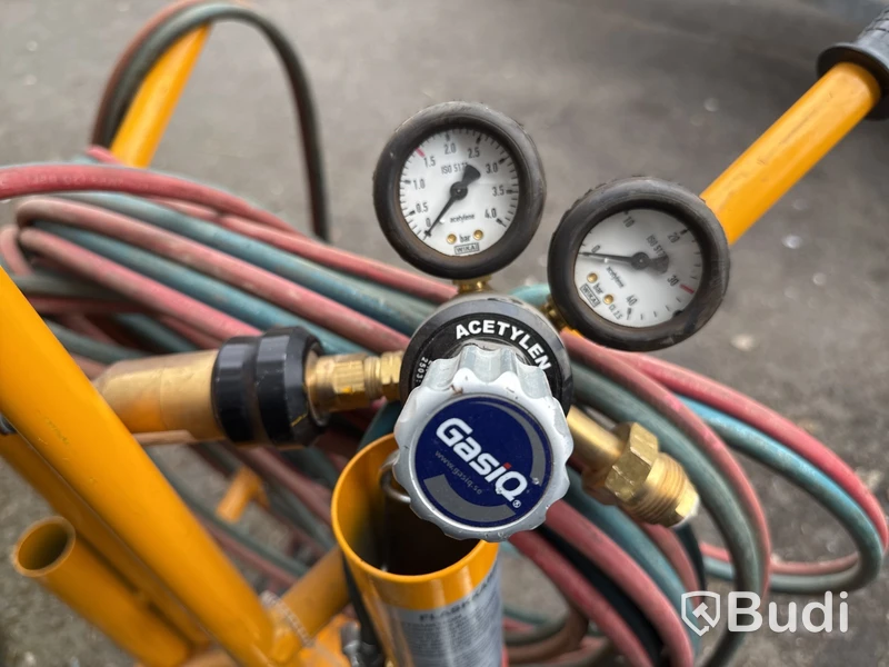 Gassvetsvagn med slang & regulatorer