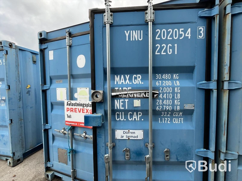 Container 20 fot isolerad, elcentral samt belysning