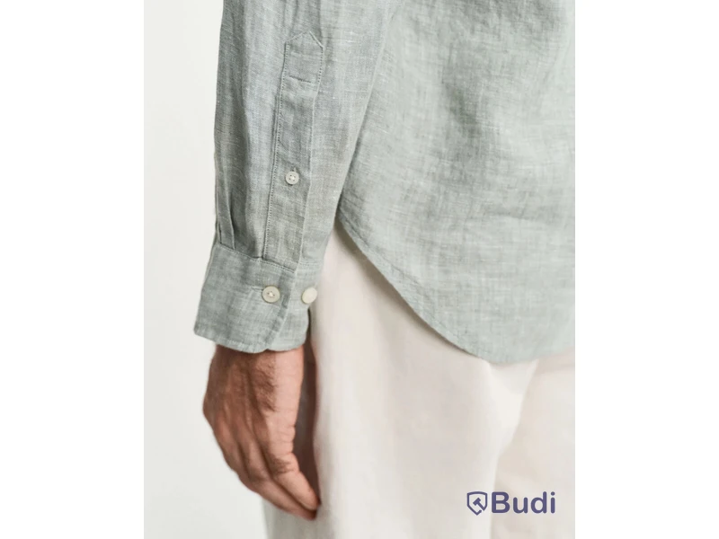 Skjorta Gant, Regular Linen Shirt, Kalamata grön, stl. XXL