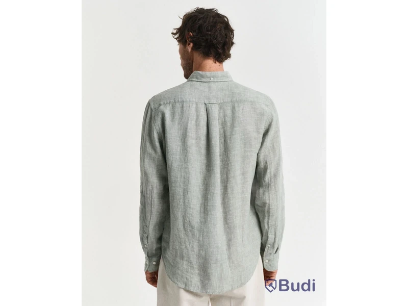 Skjorta Gant, Regular Linen Shirt, Kalamata grön, stl. XXL