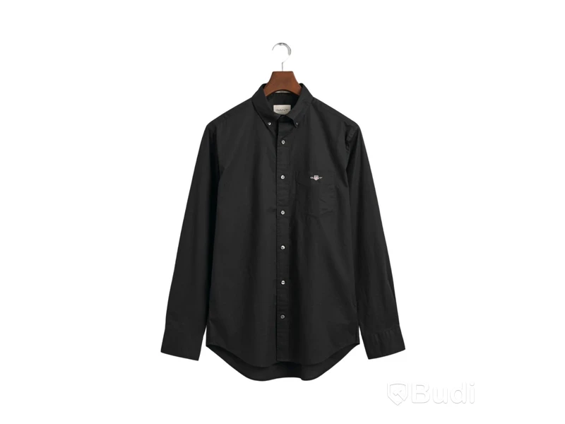 Skjorta Gant, Reg Popplin Shirt, svart, stl. S