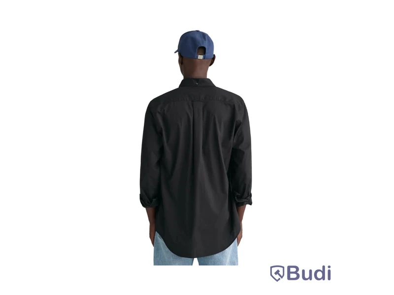 Skjorta Gant, Reg Popplin Shirt, svart, stl. S