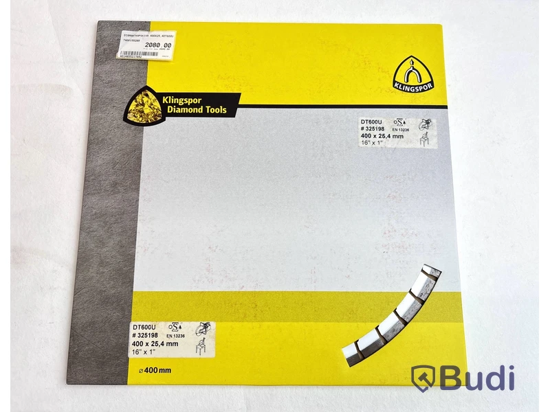 Diamantkapskiva Klingspor, DT600U, 400x25,4mm