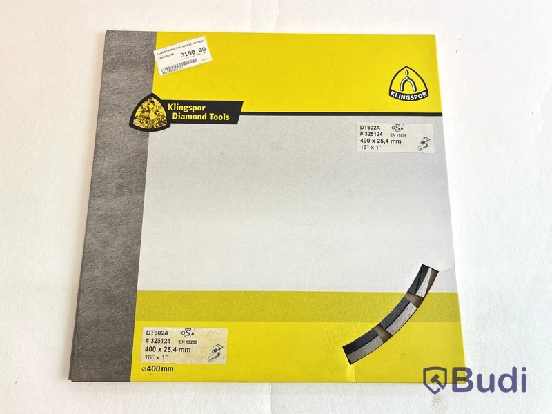 Diamantkapskiva Klingspor, DT602A, 400x25,4mm