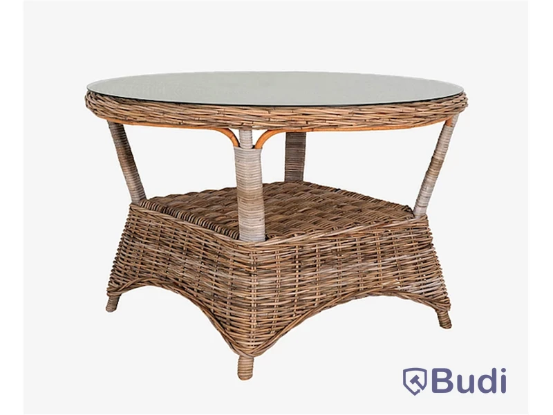 Trädgårdsbord House Nordic, Larisa Garden Table, grå, kubu, ø120