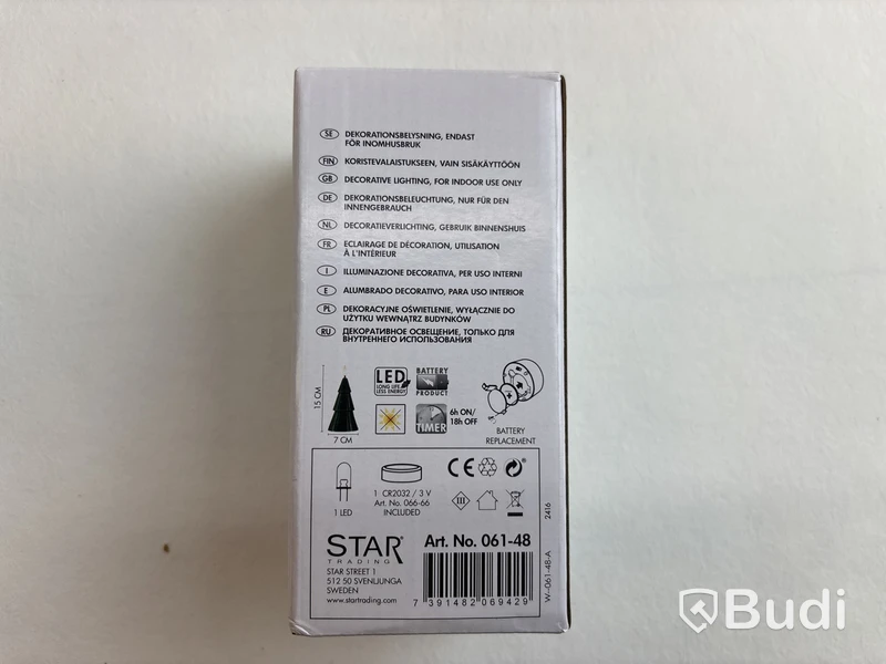Parti med LED-blockljus och 1 st. LED-gran Deluxe Homeart och Star, olika modeller