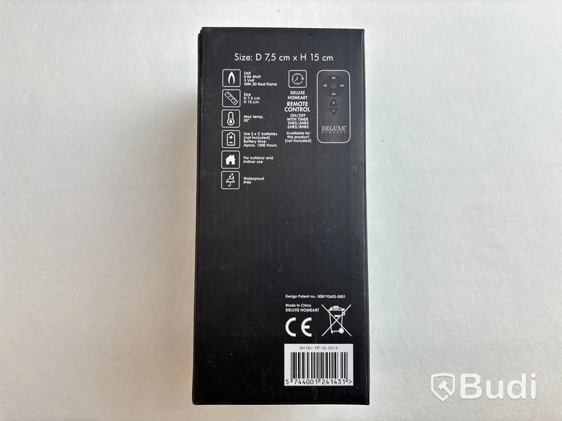 Parti med LED-blockljus Deluxe Homeart, olika storlekar