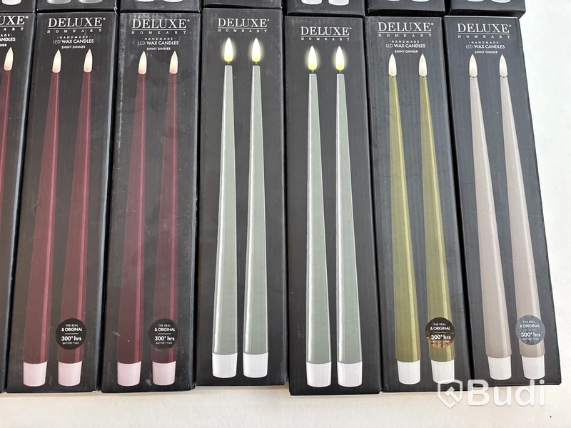 Parti med LED-ljus Deluxe Homeart, olika modeller och färger