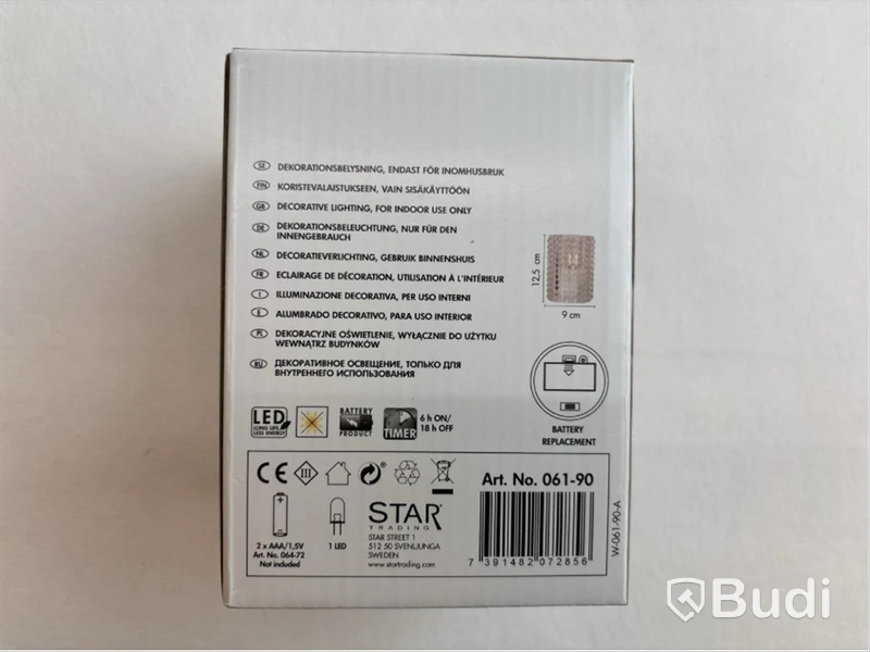 2 st. LED-ljus och LED-slinga girlang, Star