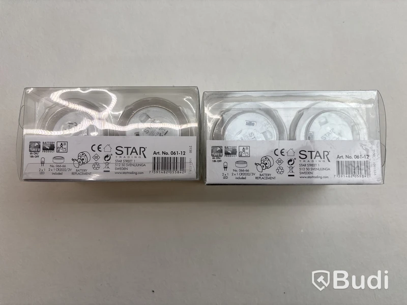 Parti med LED-ljus Star, olika modeller och färger