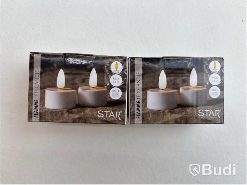 Parti med LED-ljus Star, olika modeller och färger