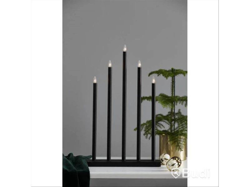 Adventsljusstake Star trading, Holy, svart