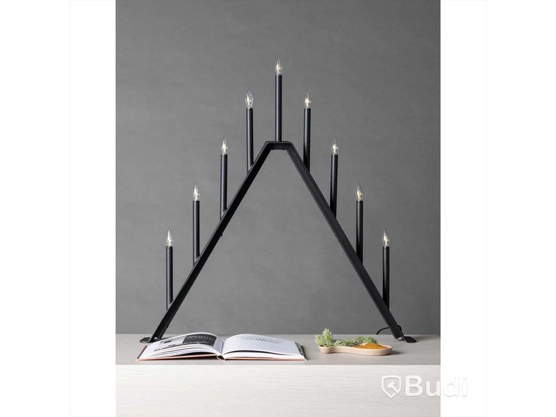 Adventsljusstake Venture Home, Åre, 64 cm, svart