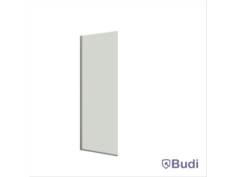 Duschvägg i glas Scanbad, klarglas, 90 cm