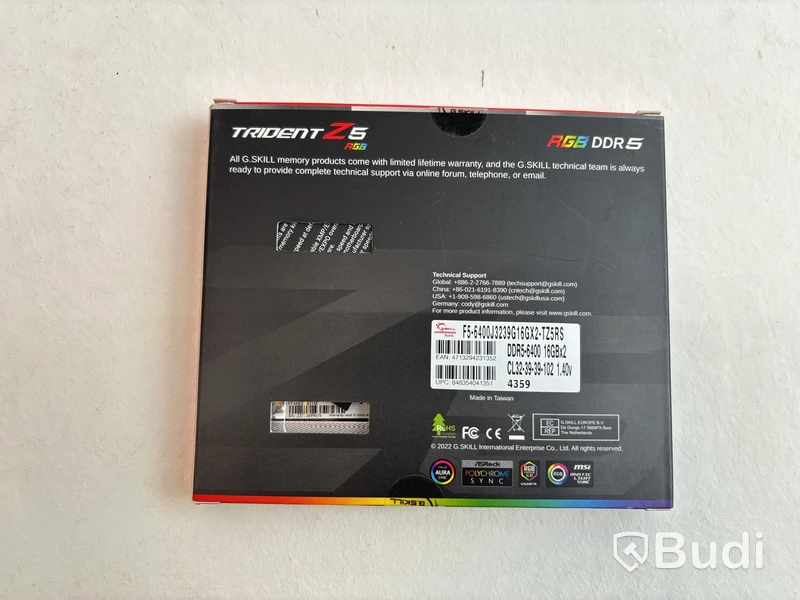 Ram minne G.Skill, DDR5-6400 - 32GB - CL32