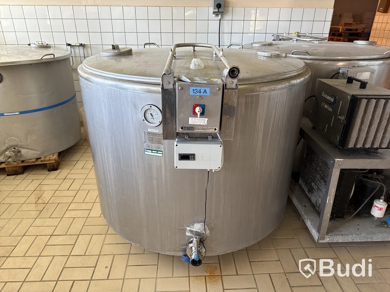 Rostfri jästank med kylslinga Wedholms | 1250 L