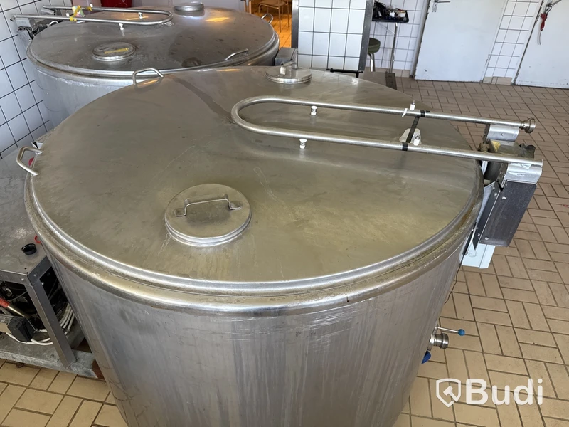Rostfri jästank med kylslinga Wedholms | 1250 L