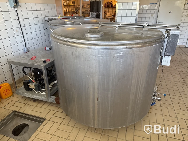 Rostfri jästank med kylslinga Wedholms | 1250 L
