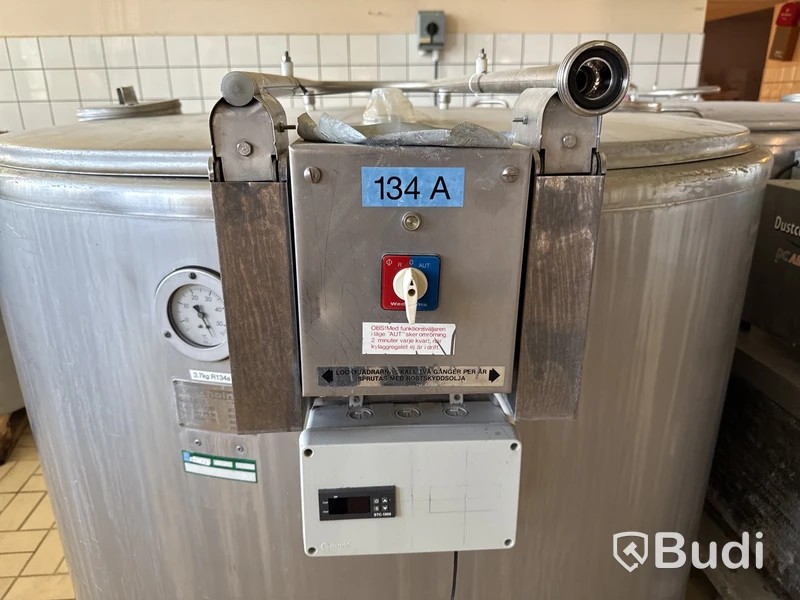 Rostfri jästank med kylslinga Wedholms | 1250 L