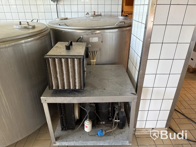 Rostfri jästank med kylslinga Wedholms | 1250 L