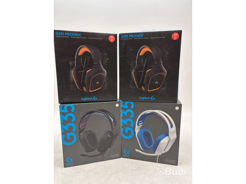4 st. Gamingheadsets Logitech, olika modeller