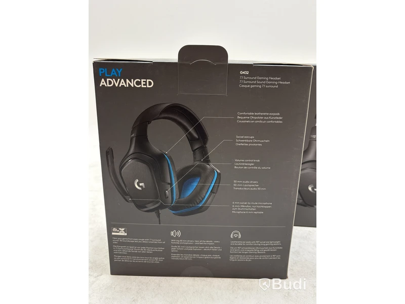 3 st. Gamingheadsets Logitech, olika modeller