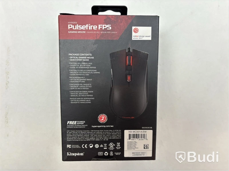 5 st. Gamingmöss HyperX, Pulsefire Fps