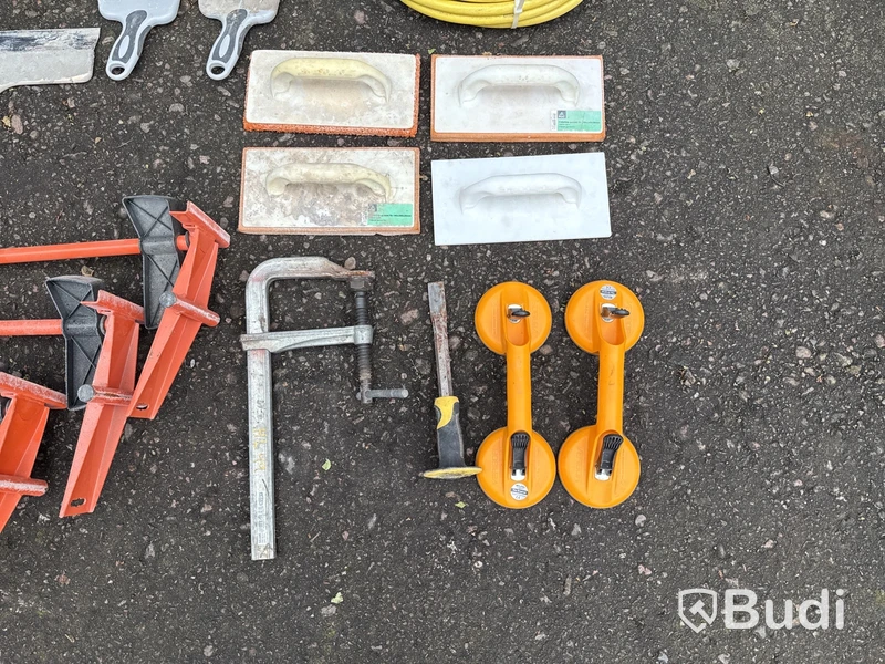 Arbetsbock, gipsbockar, gipslyft & redskap
